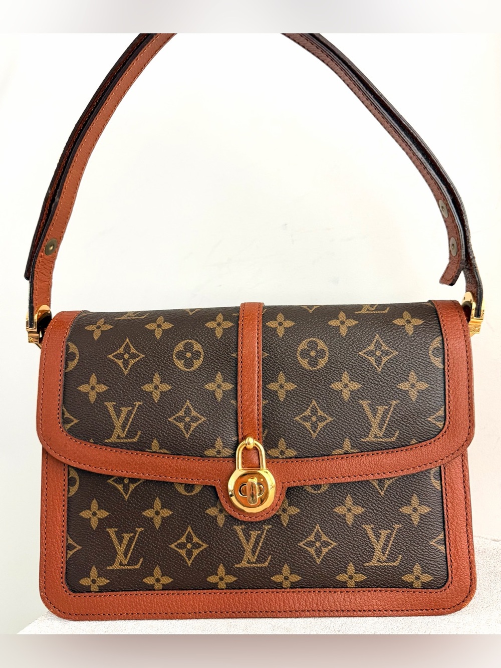 LOUIS VUITTON Vintage Dauphine Monogram Shoulder Bag + COA
